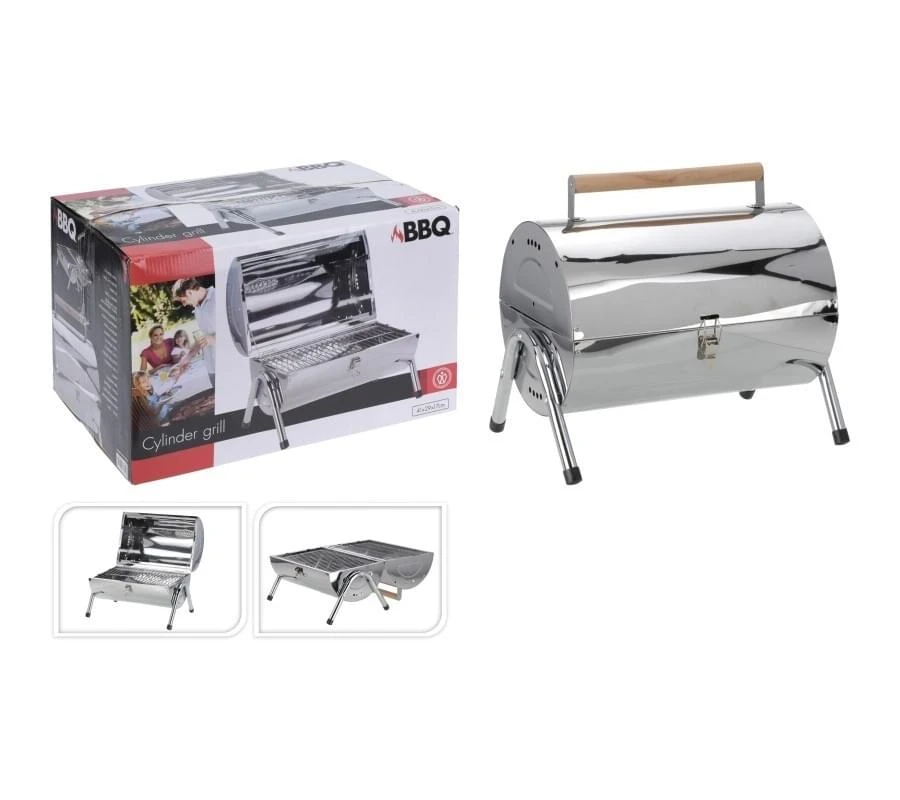 ML Cilinder Vorm Houtskool Barbecue 6 ML Cilinder Vorm Houtskool Barbecue - Afbeelding 4